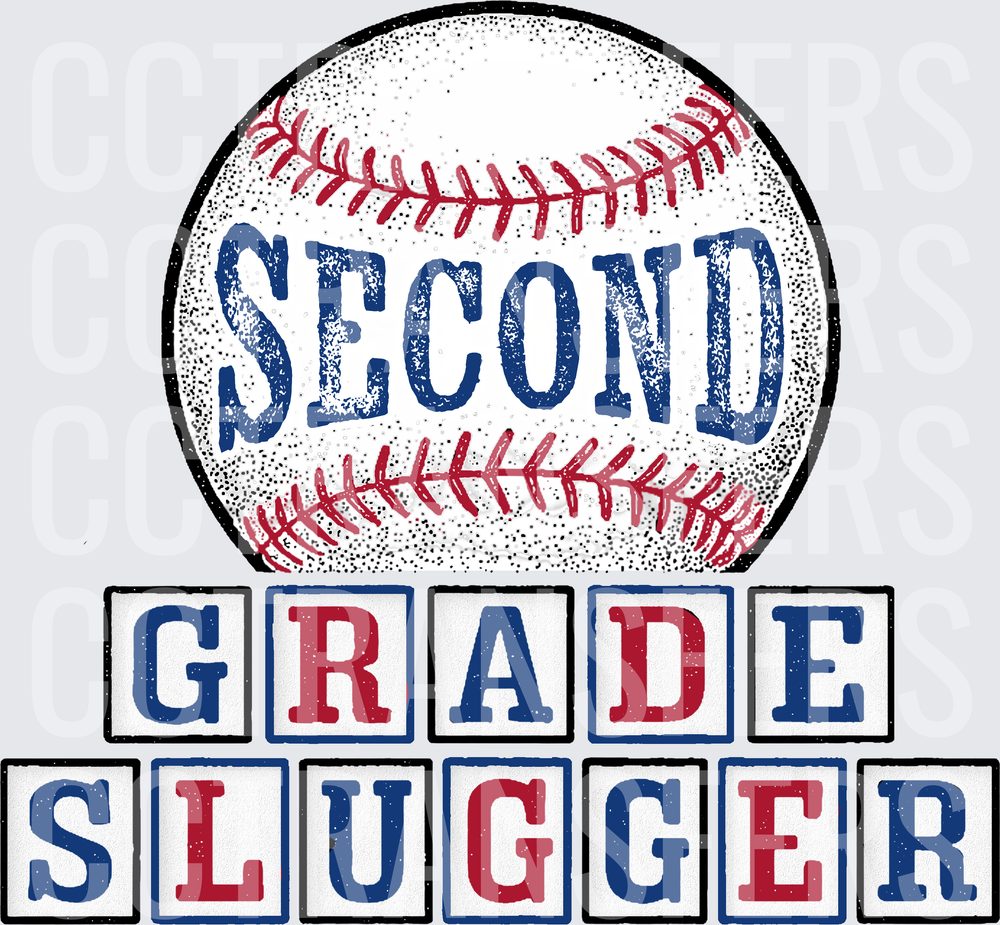 Second Grade Slugger Vintage Baseball (DTF)