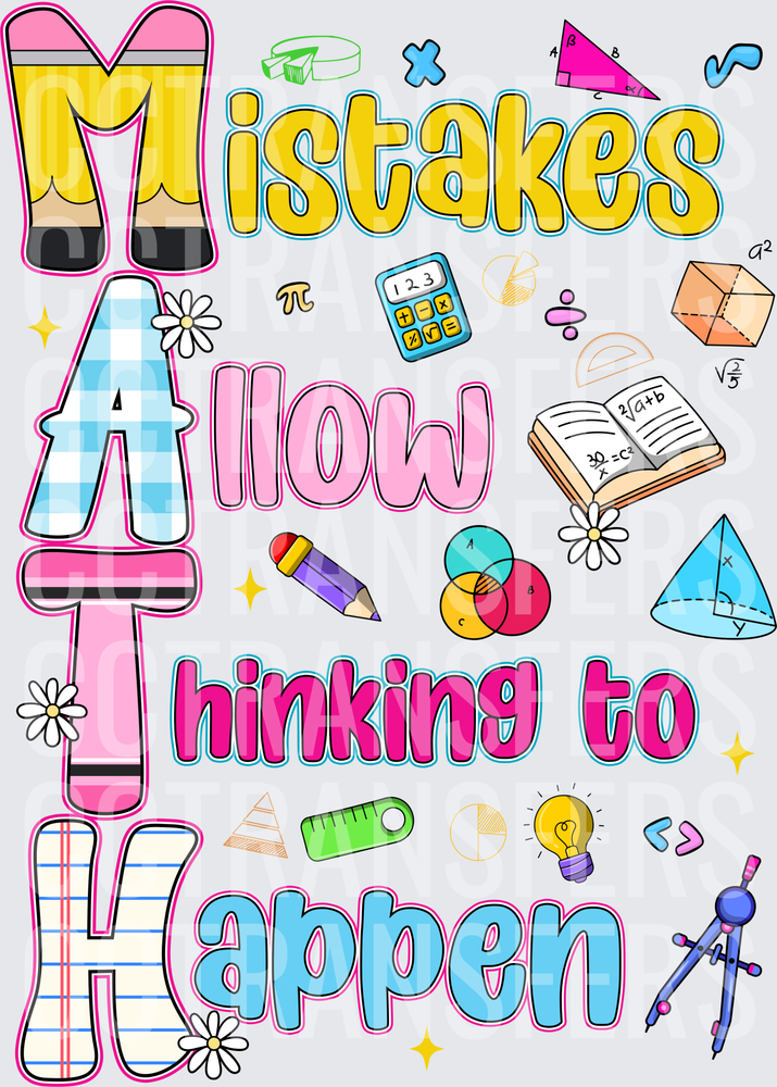 MATH Mistakes Allow Thinking to Happen Teacher (DTF)