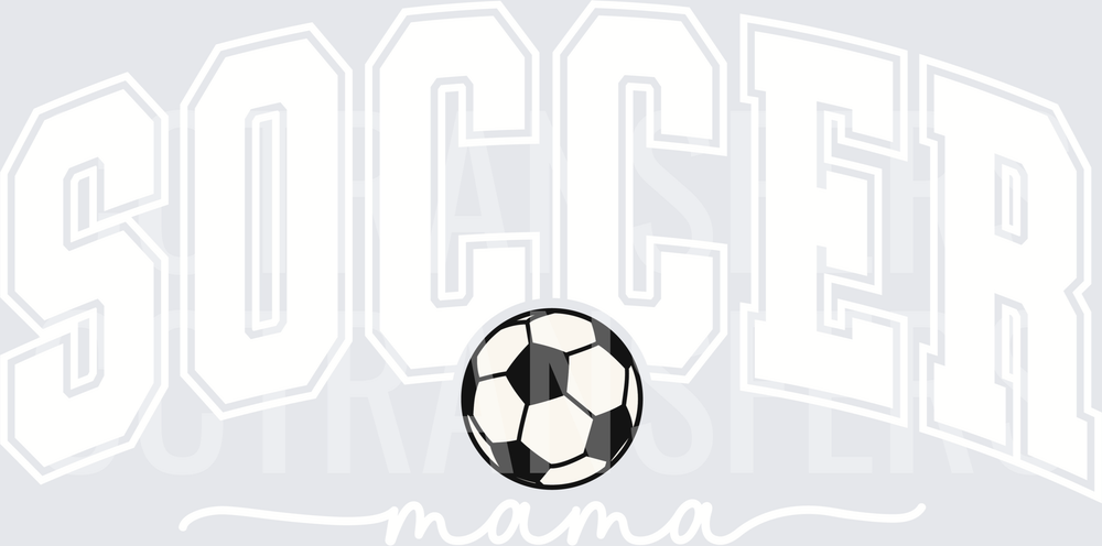 Classic Black and White Soccer Ball Bold Outline (DTF)