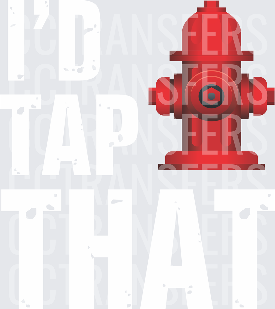 Red Fire Hydrant Bold Graphic (DTF)