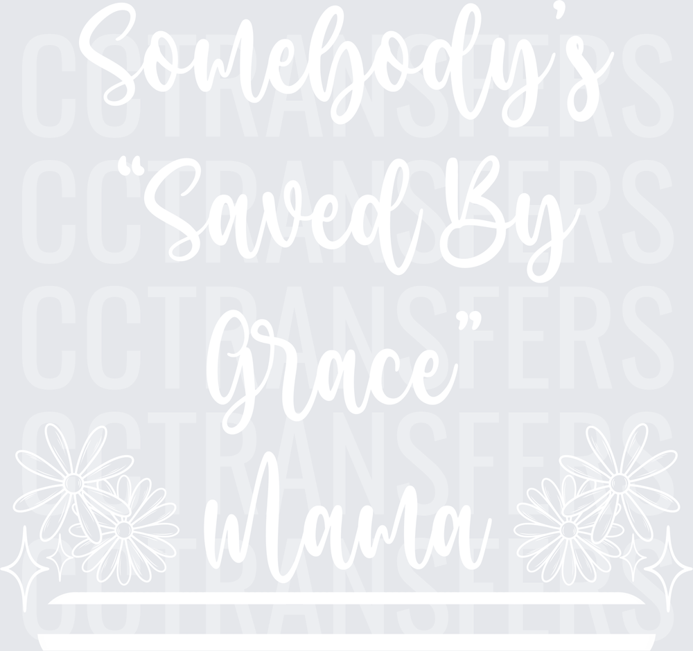 Bold White Minimalist Blank Clean Design (DTF)