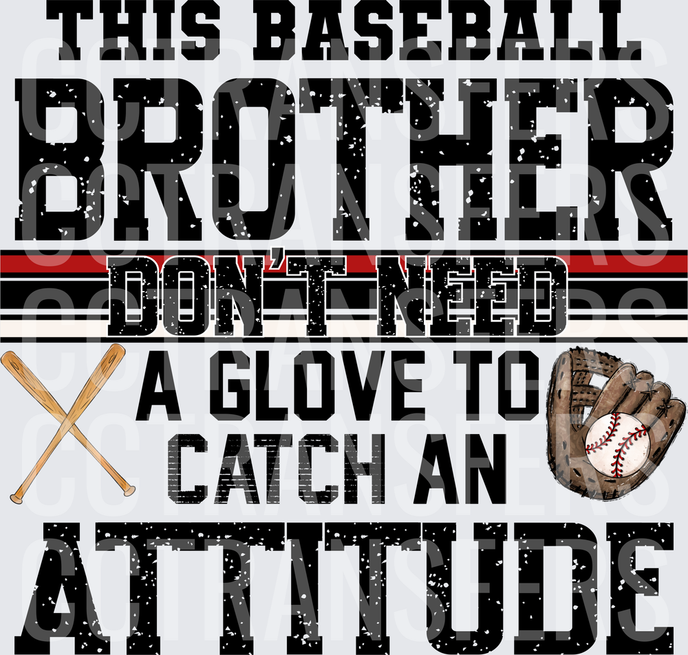 This Baseball Brother Don't Need A Glove To Catch An Attitude (DTF)