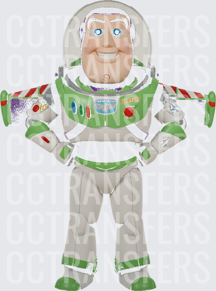 Smiling Space Ranger Toy Figure in Green Suit (DTF)