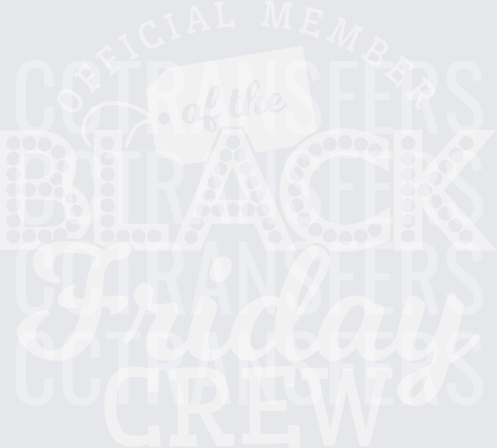 Official Member of the Black Friday Crew Shopping Tag (DTF)