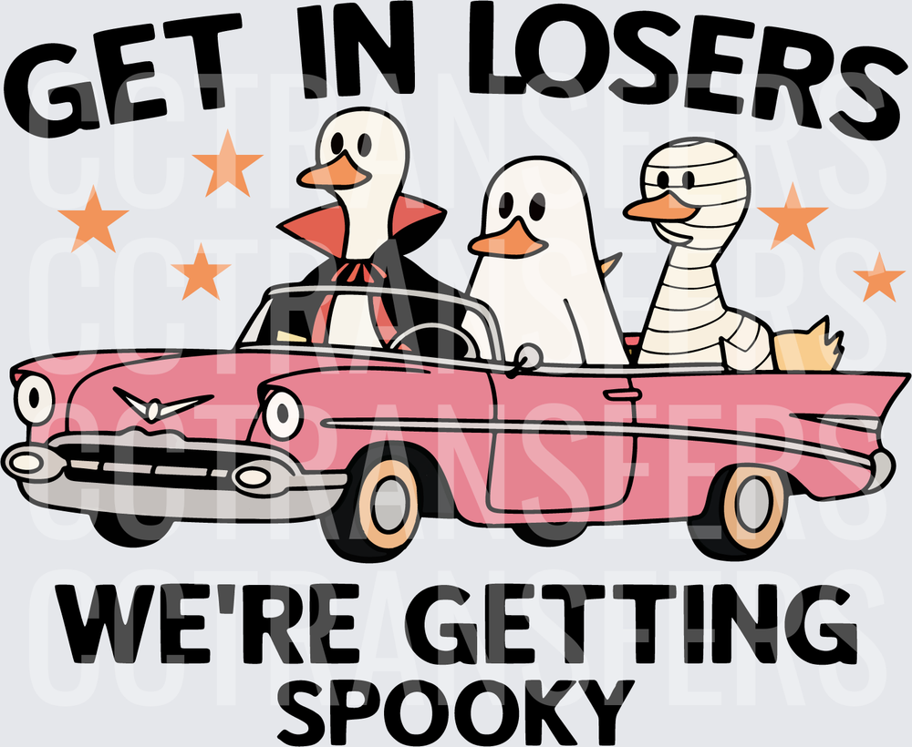 Get In Losers We're Getting Spooky Halloween Ducks (DTF)