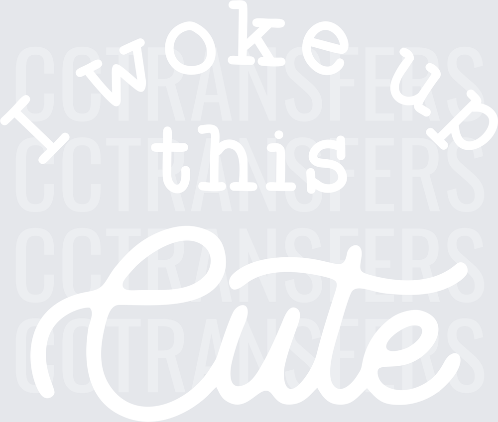 Bold White Minimalist Clean Blank Graphic Design (DTF)