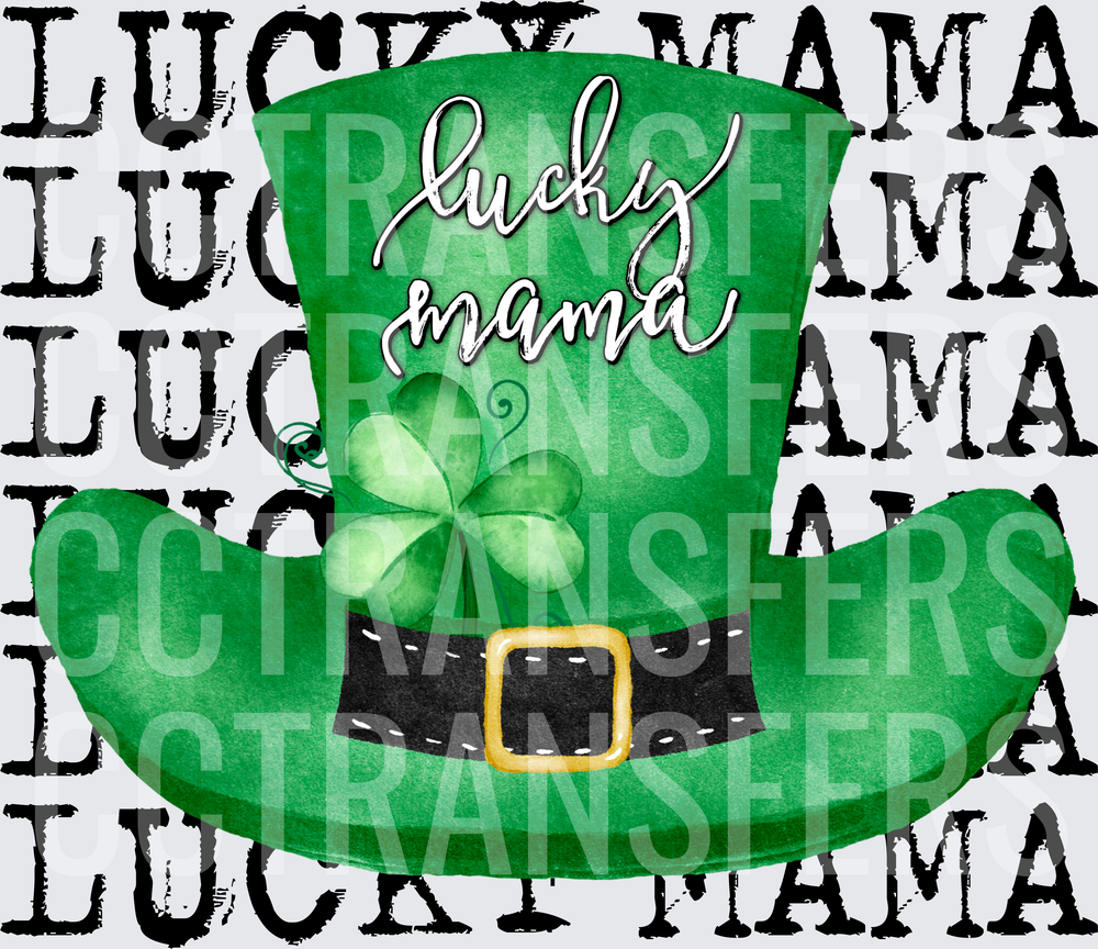 Lucky Mama St. Patrick's Day Green Leprechaun Hat (DTF)