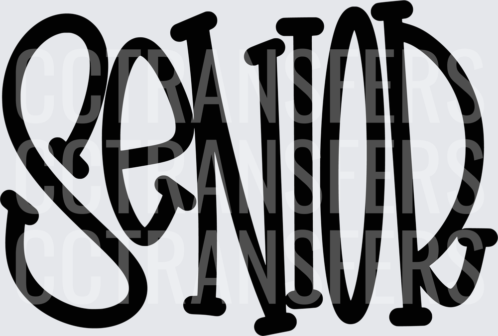 Bold Graffiti Style Senior Lettering (DTF)