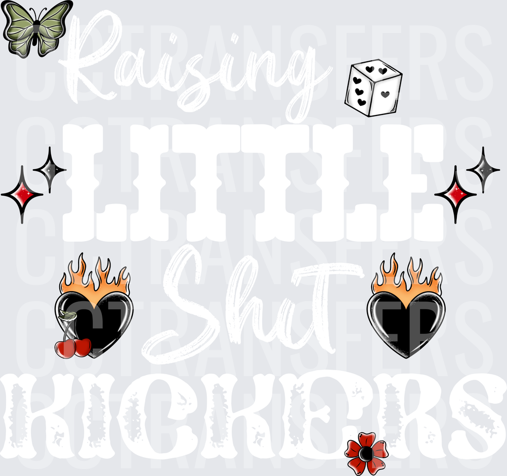 Rockabilly Tattoo Flash Bundle Flaming Hearts Cherries (DTF)