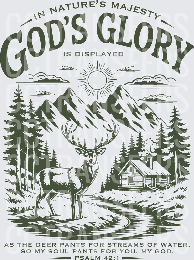 In Nature's Majesty God's Glory Is Displayed Psalm 42:1 (DTF)