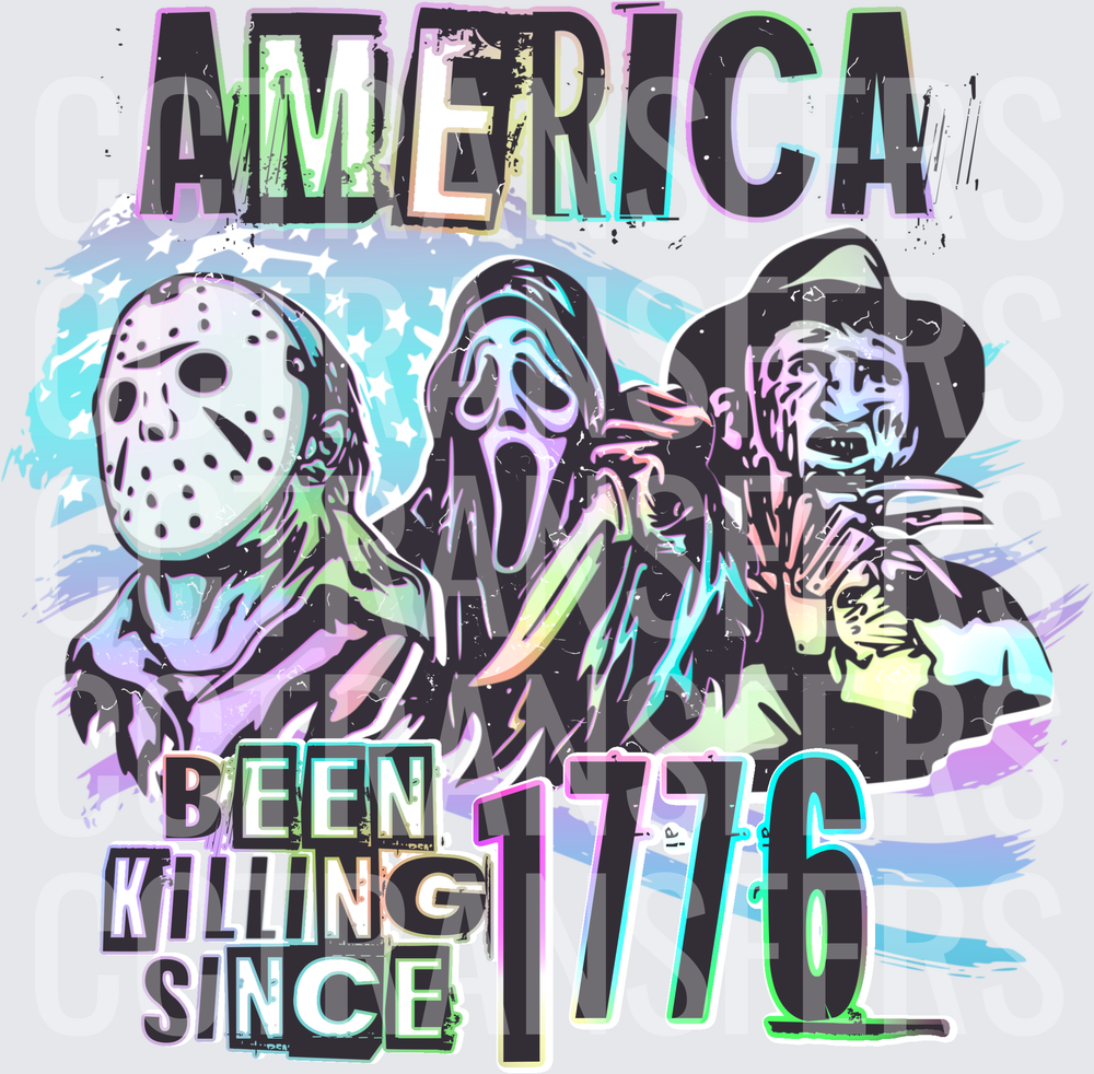 America Been Killing Since 1776 Horror Icons (DTF)