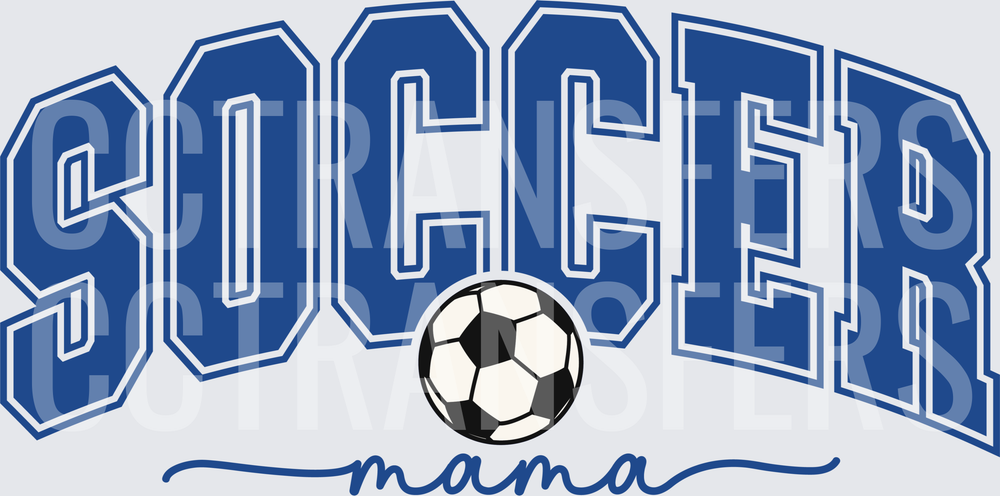 Soccer Mama Arched Bold Varsity Letters with Ball (DTF)
