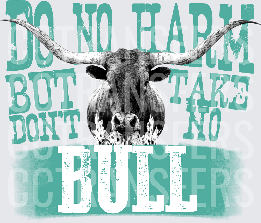 Do No Harm But Take No Bull Teal