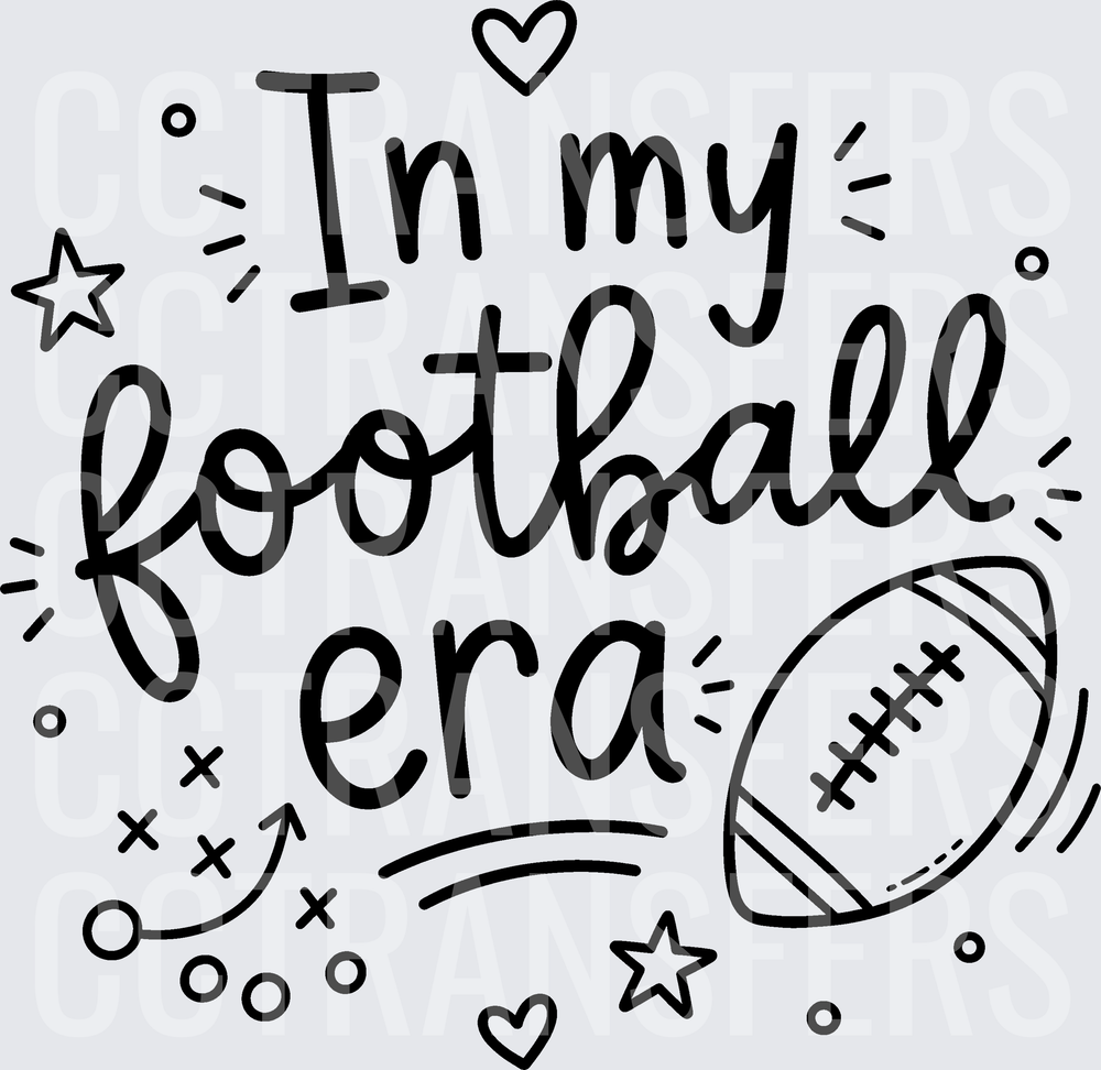 In My Football Era Doodle Script with Ball (DTF)