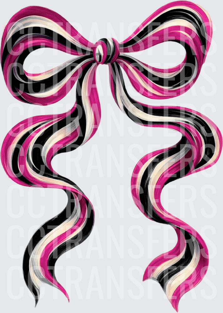 Pink Black Long Bow