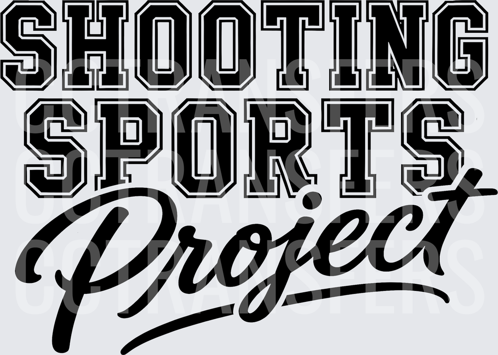 Shooting Sports Project Bold Varsity Script Text (DTF)