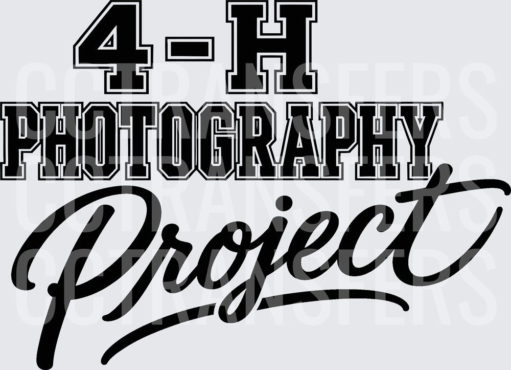 4-H Photography Project Bold Varsity Script Design (DTF)