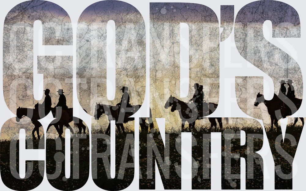 God's Country Cowboy Silhouette Horseback Riders (DTF)