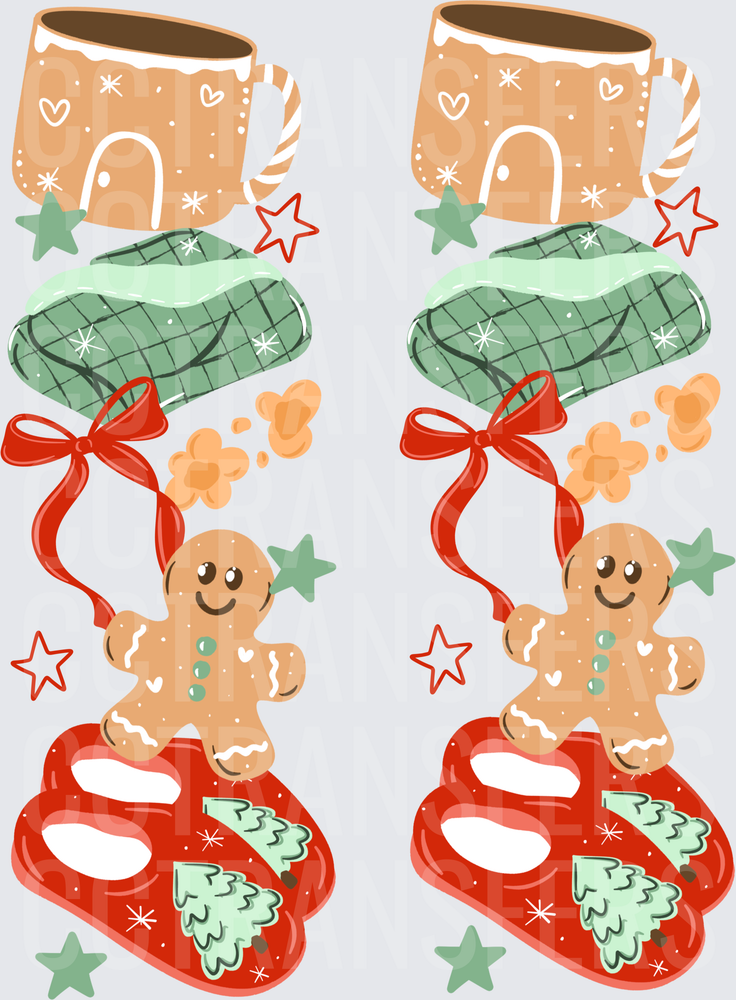 Cozy Christmas Gingerbread Man Holiday Stack (DTF)