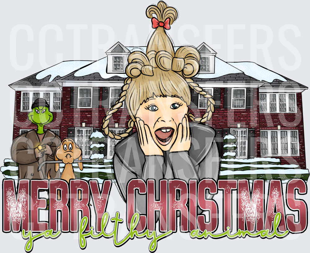 Merry Christmas Ya Filthy Animal Holiday Mashup (DTF)