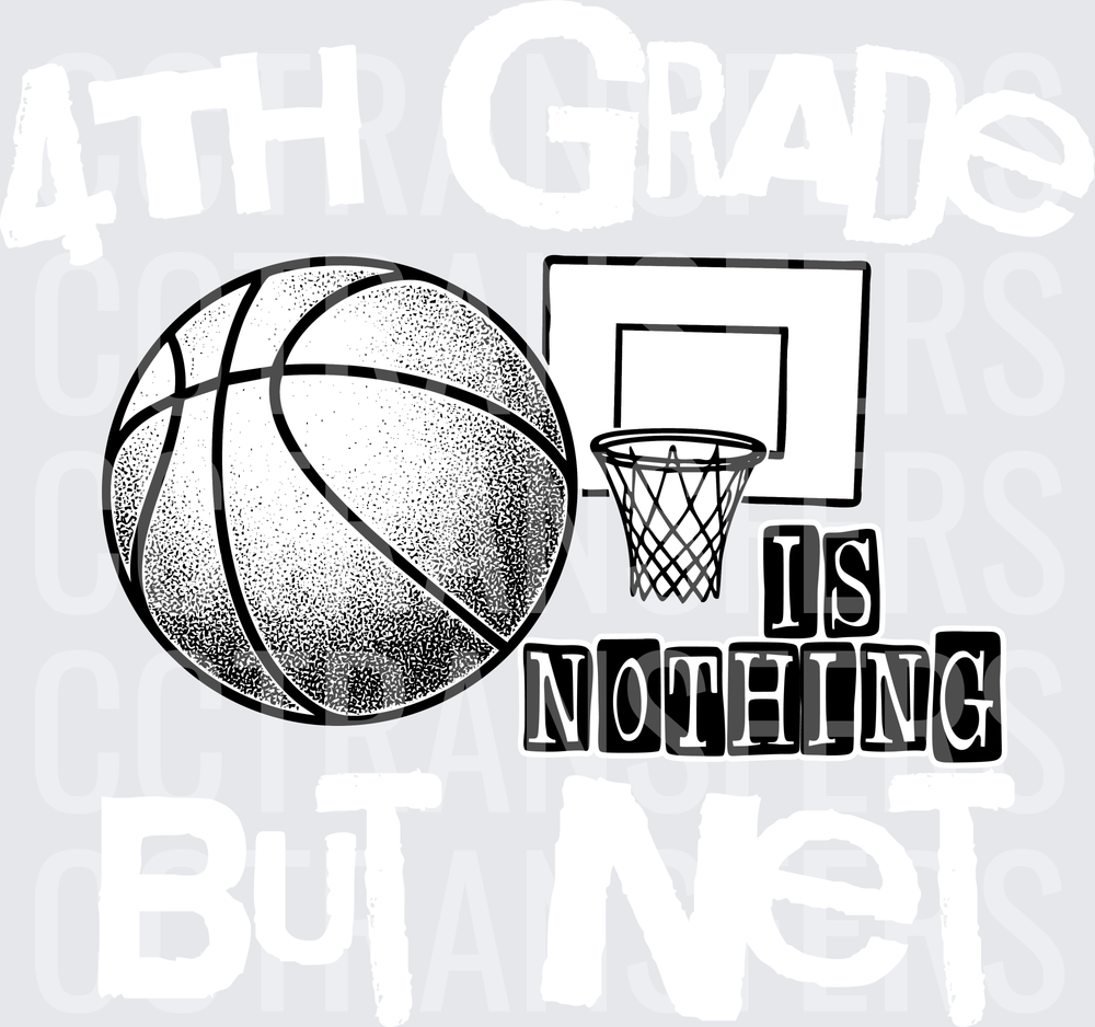 Basketball Hoop Is Nothing Dotwork Graphic (DTF)