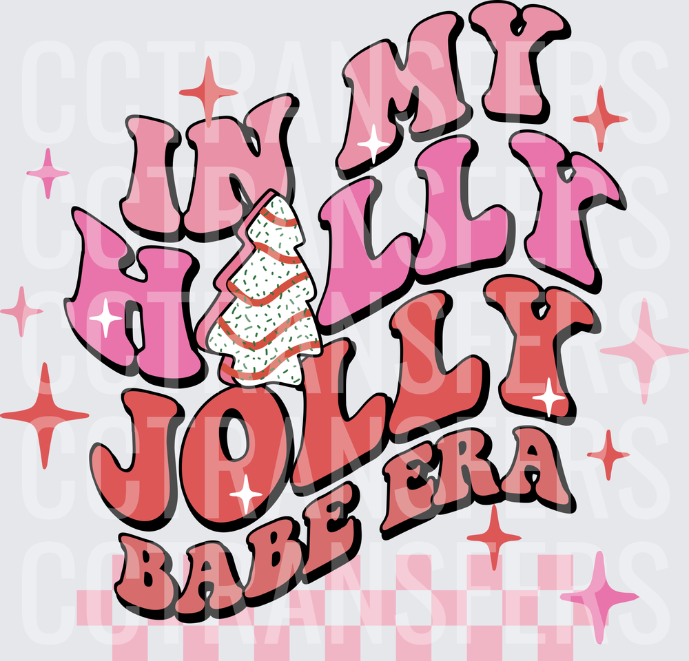 In My Holly Jolly Babe Era Christmas Tree Retro (DTF)