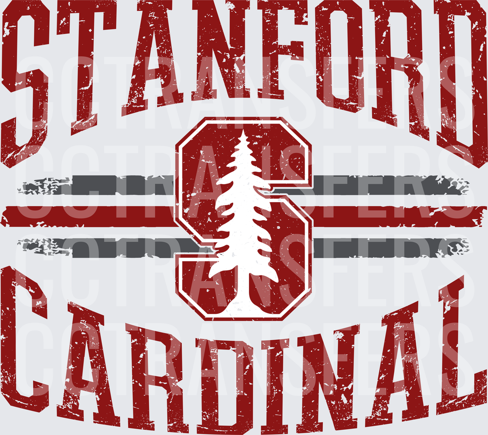 Vintage Distressed University Cardinal Tree Logo Arch (DTF)