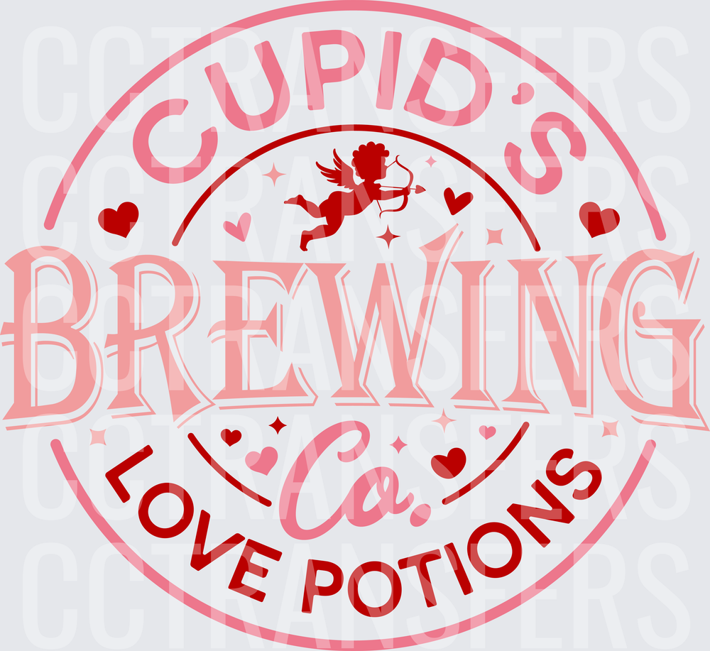 Cupid's Brewing Co Love Potions Valentine Badge (DTF)