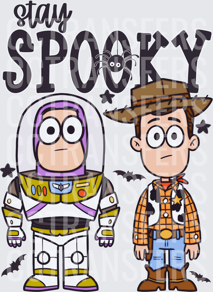 Stay Spooky Space Ranger and Cowboy Sheriff Halloween (DTF)