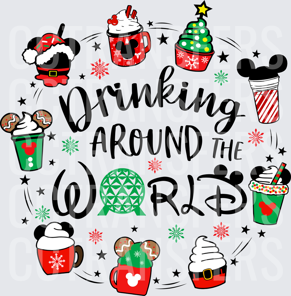 Drinking Around The World Christmas Holiday Drinks (DTF)