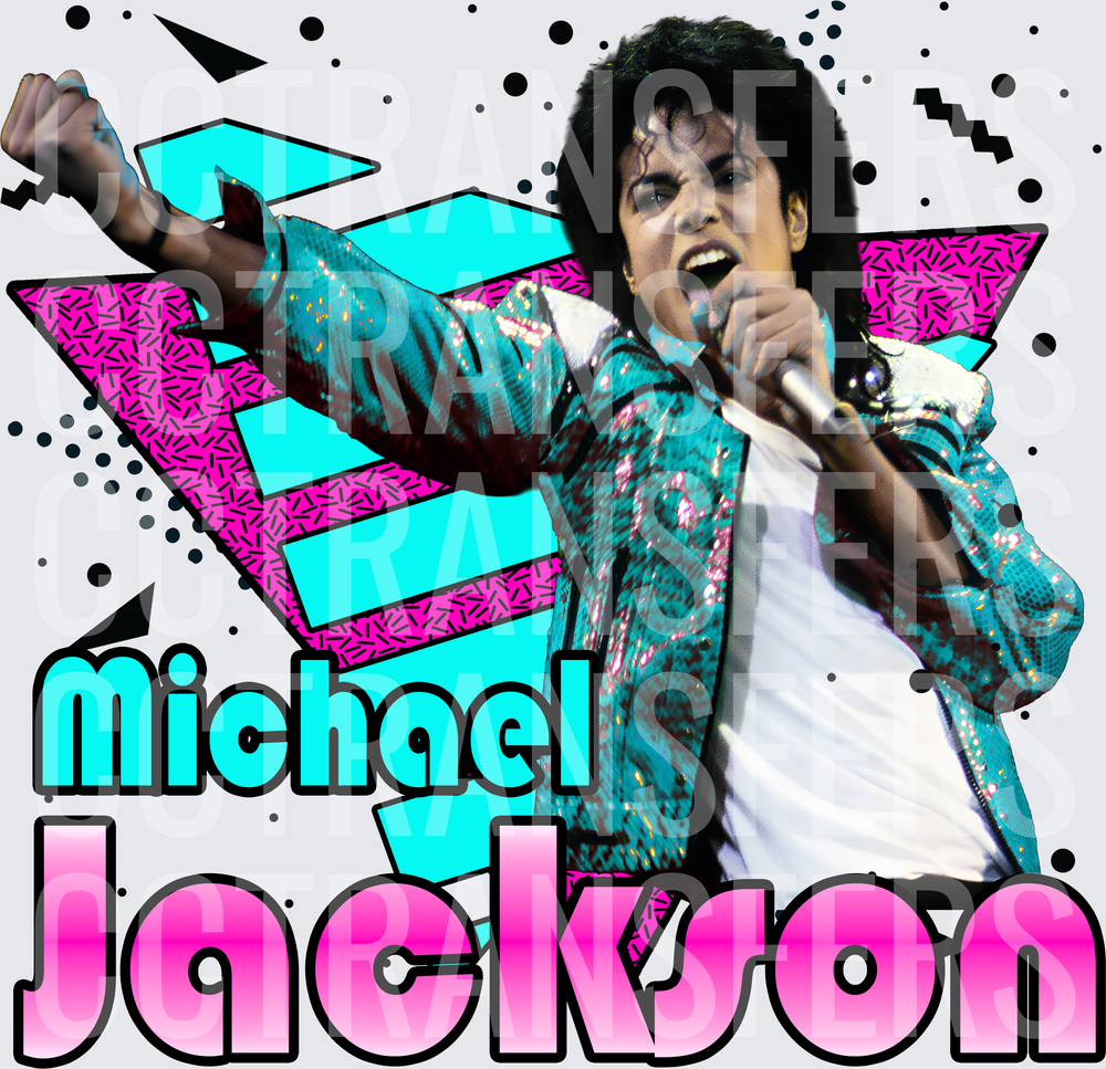 Michael Jackson 80s Retro Star Graphic (DTF)