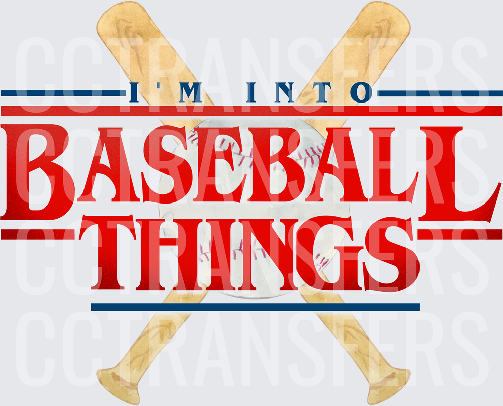 I'm Into Baseball Things Crossed Bats & Ball (DTF)