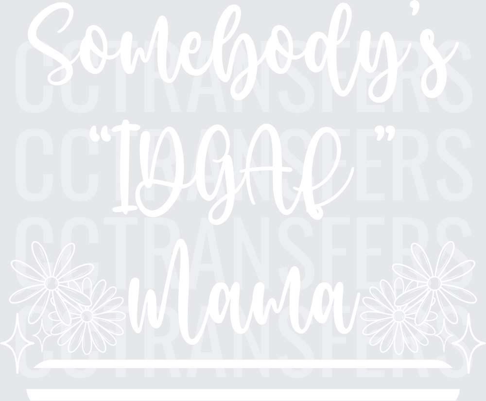 Bold Minimalist White Graphic Design (DTF)