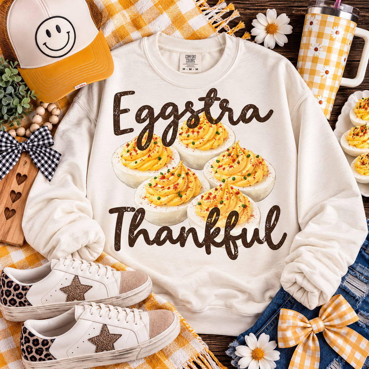 Eggstra Thankful Deviled Eggs Thanksgiving (DTF)