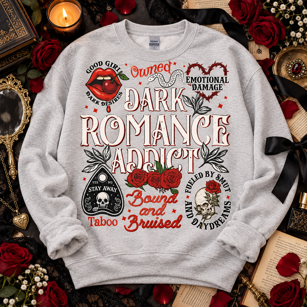 Dark Romance Addict Bound and Bruised Gothic Bundle (DTF)