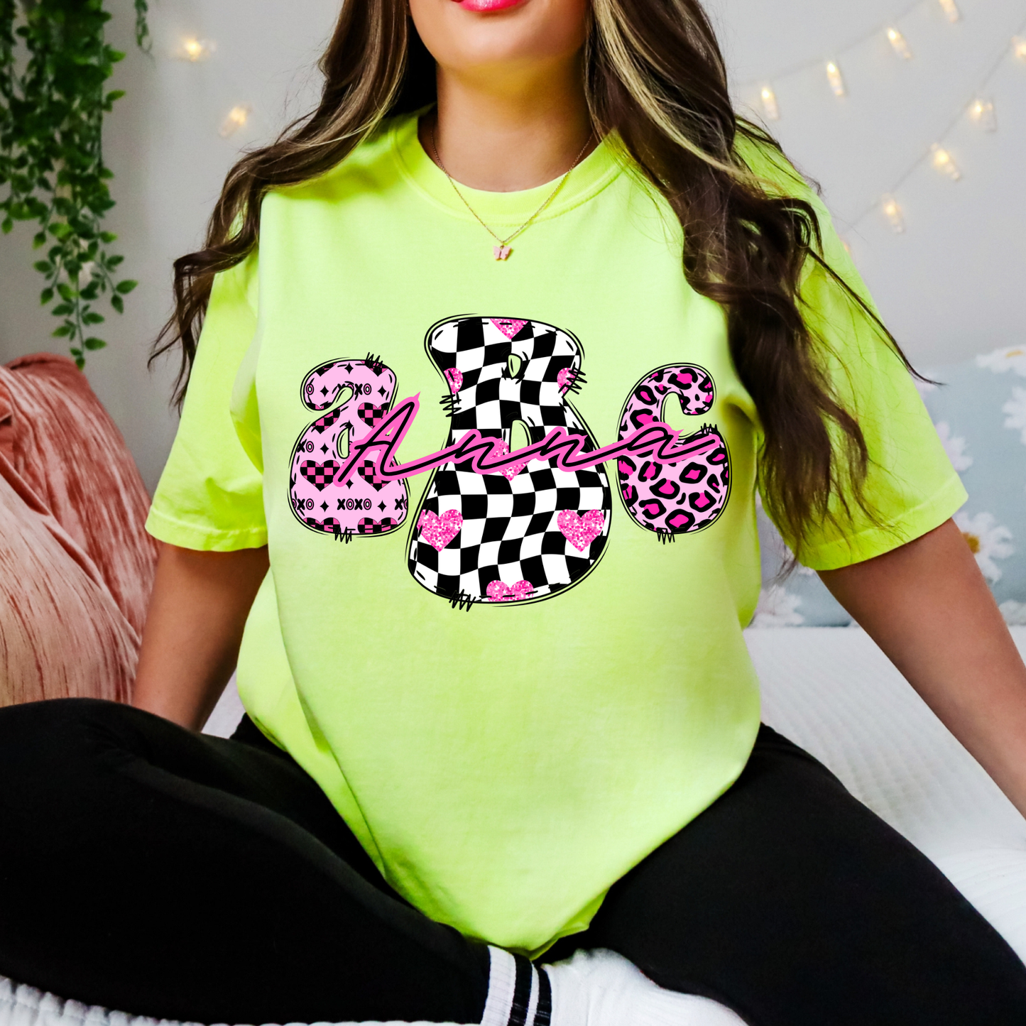 Groovy Leopard - Custom Monogram Transfer