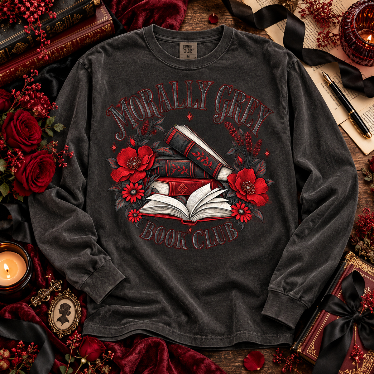 Morally Grey Book Club Floral Books (DTF)