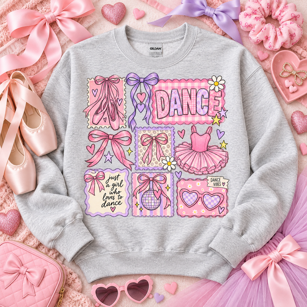Just A Girl Who Loves To Dance Ballet Collage (DTF)