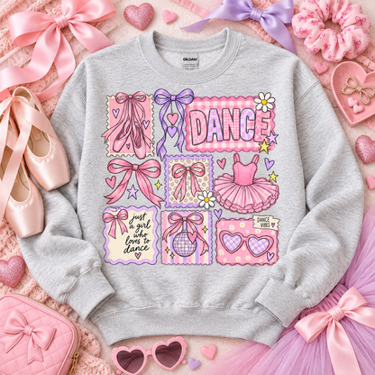 Just A Girl Who Loves To Dance Ballet Collage (DTF)