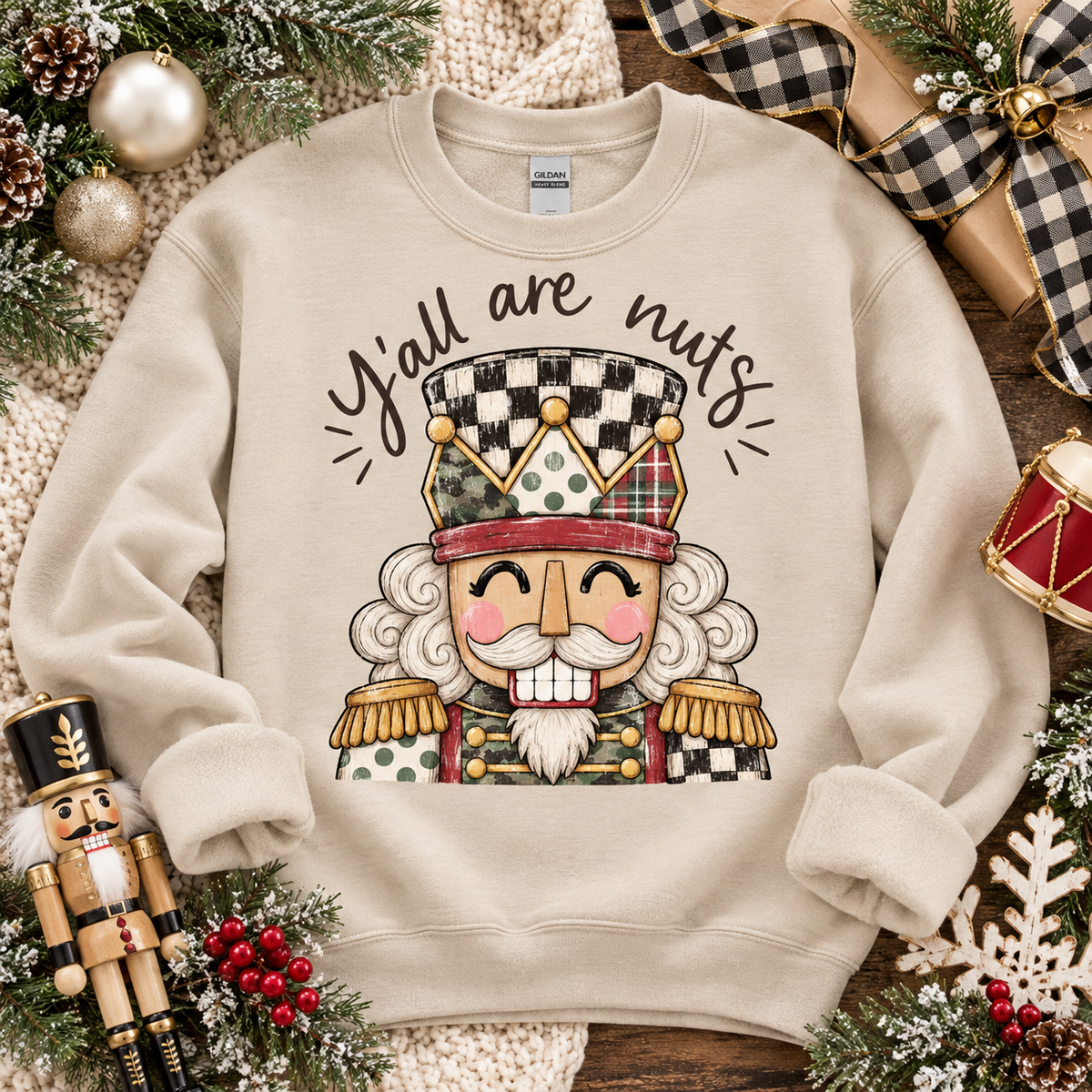 Y'all Are Nuts Christmas Nutcracker (DTF)