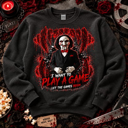 Creepy Puppet I Want To Play A Game Let The Games Begin (DTF)