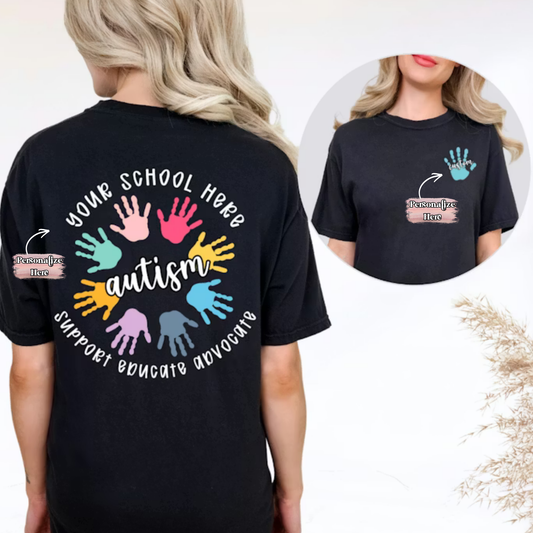 School Autism Awareness -  ‼️Fully Customizable Transfer‼️