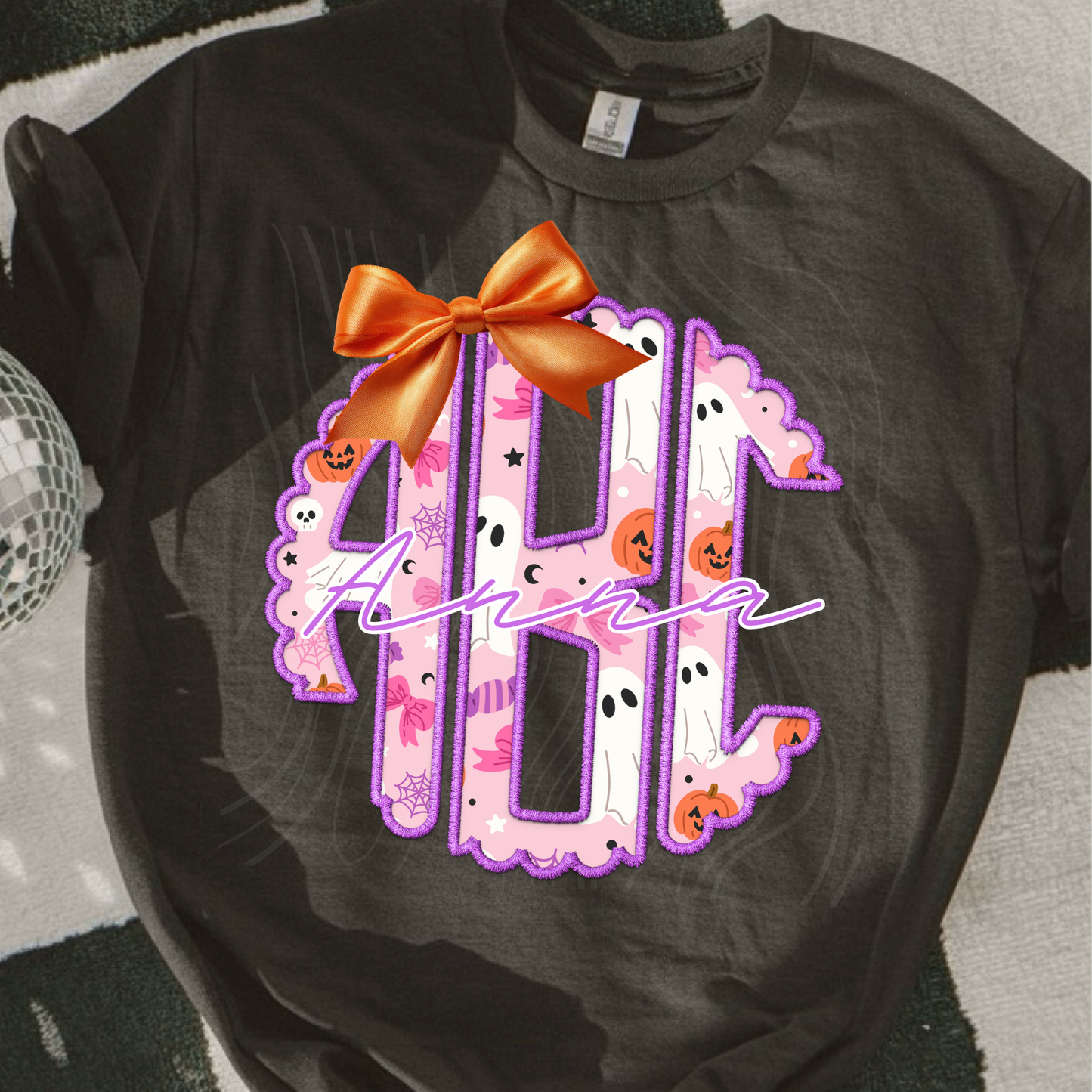 Coquette Ghost - Custom Monogram Transfer