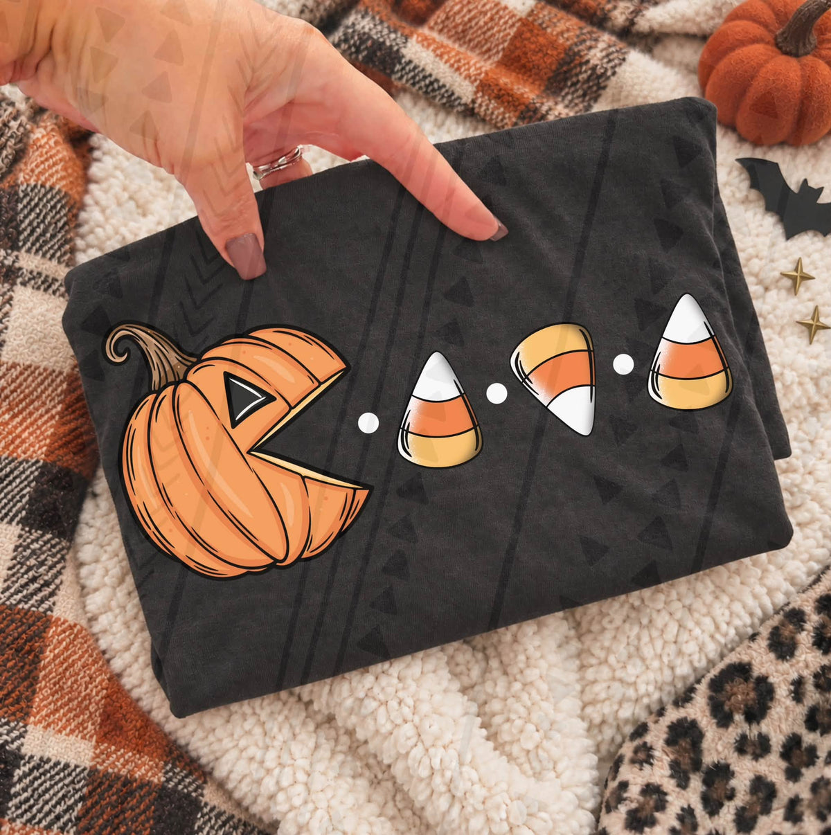 Pumpkin Chomping Candy Corn (DTF)
