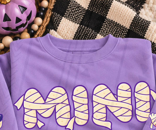 Mini Mummy Wrapped Halloween Letters (DTF)