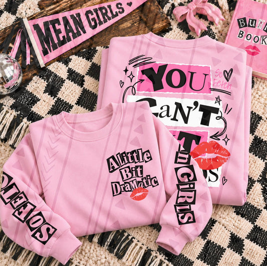 ONLY SLEEVES -- So Fetch Mean Girls Bold Block Letter Stacked Text (DTF)
