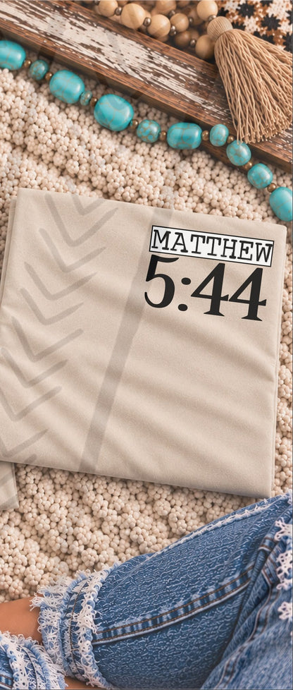 Matthew 5:44 Bold Bible Verse Typography (DTF)