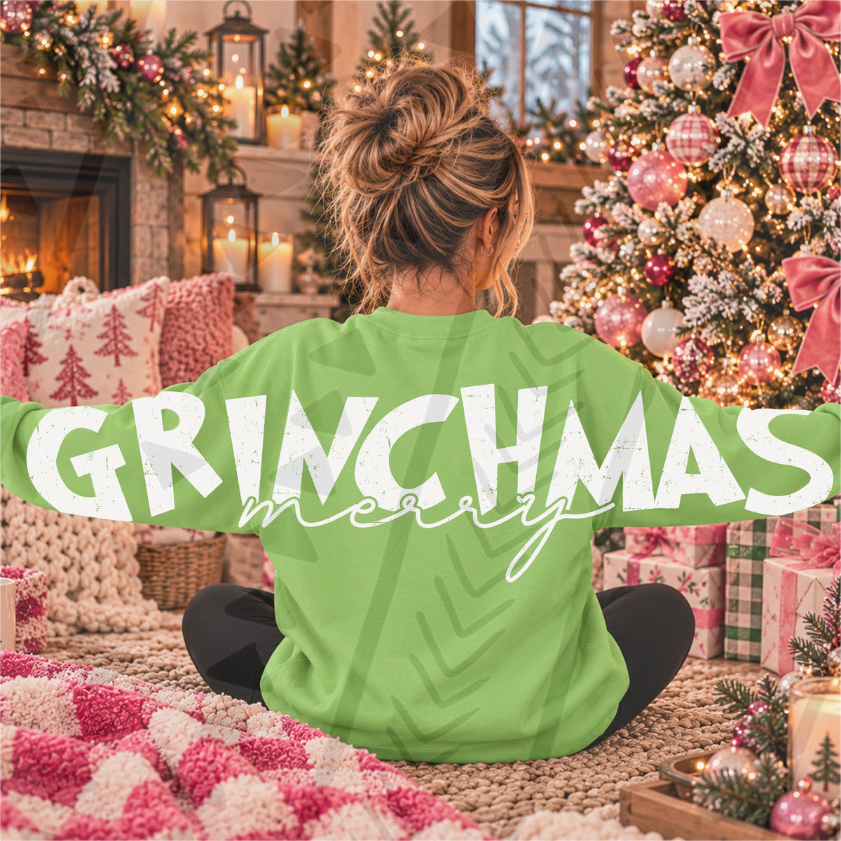 Grinchmas White Design (DTF)