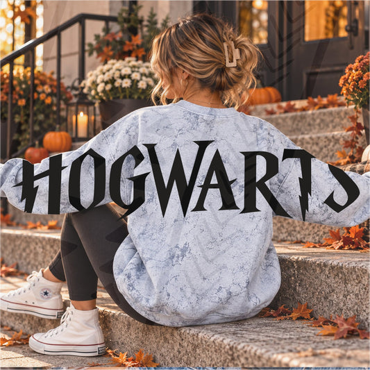 Hogwarts Bold Wizard School Text Design (DTF)