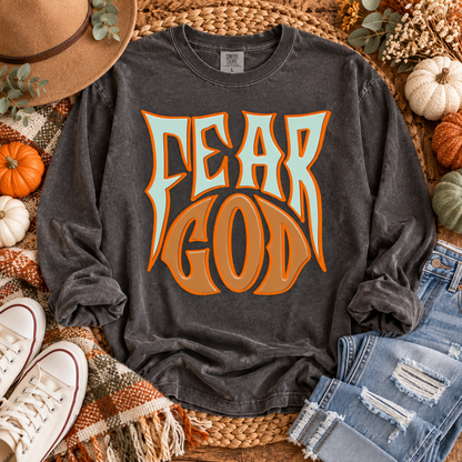Fear God Bold Retro Groovy Typography (DTF)